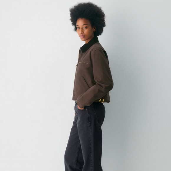 TNA Barkley Workwear Jacket in Rich Mocha Brown - Picture 3 of 8